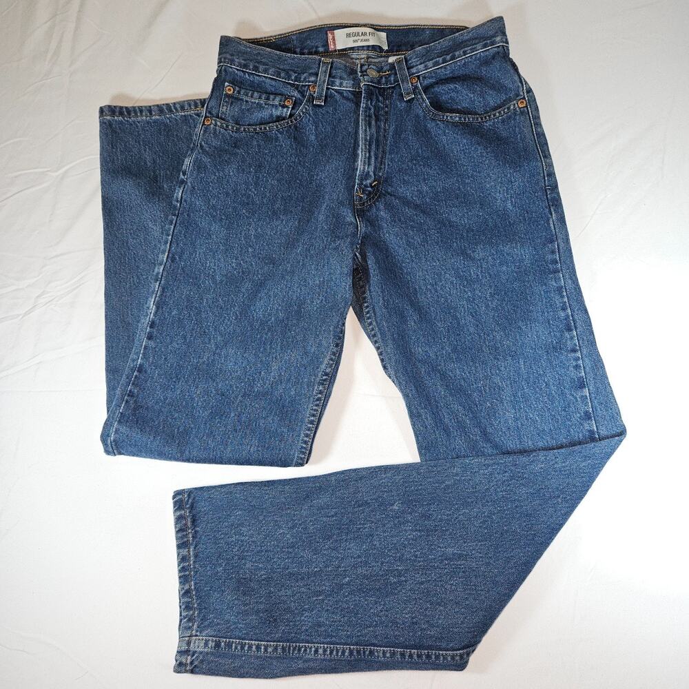 Vintage 2004 Levi's 505 Regular Fit Jeans 31x32 Medium Wash Y2K